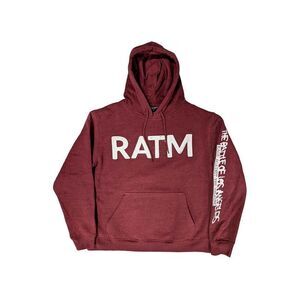 Rage Against the Machine Unisex Adult Battle 99 Back Print Hoodie / Maroon